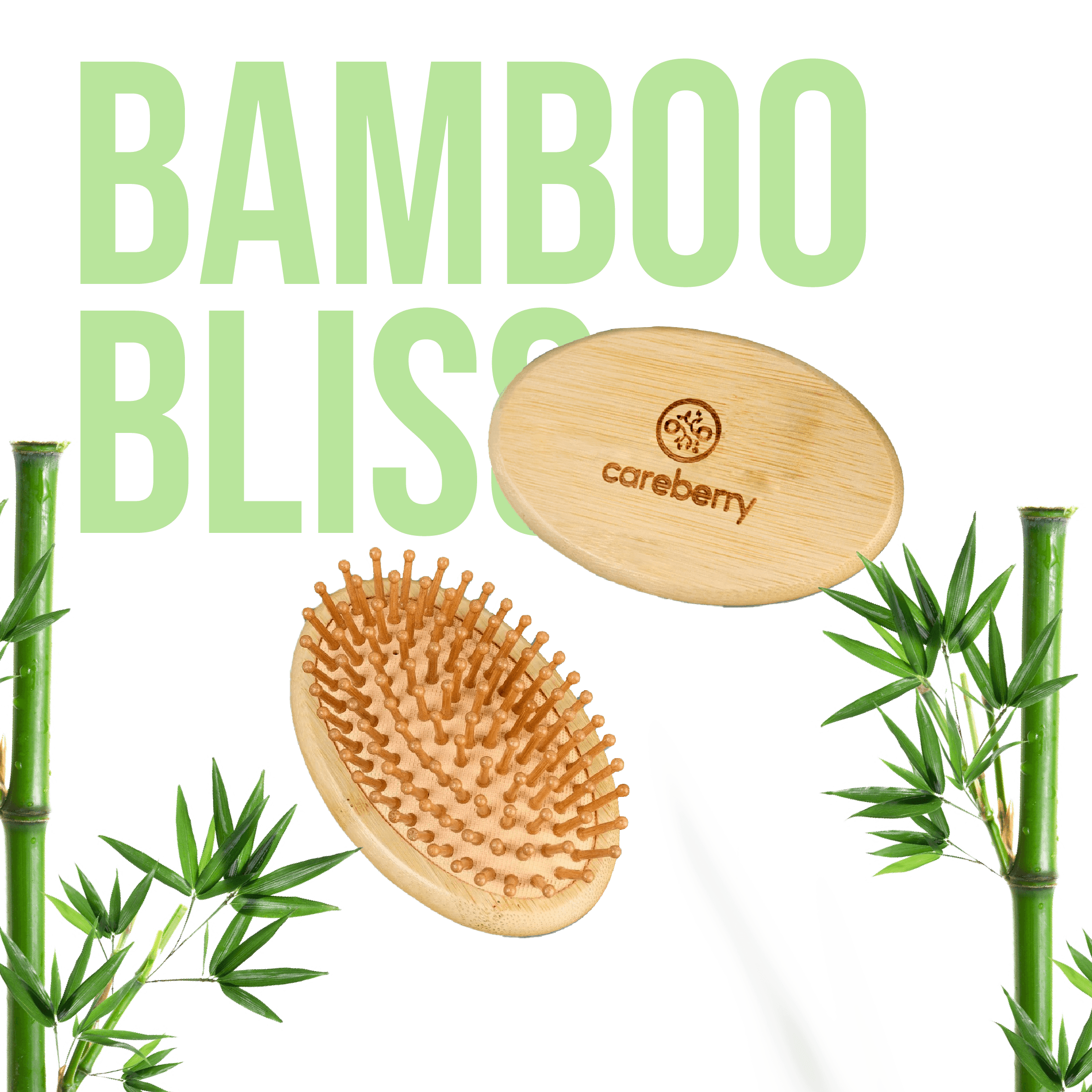 Bamboo bliss mini hair brush pocket friendly comb travel friendly hair comb hair brush